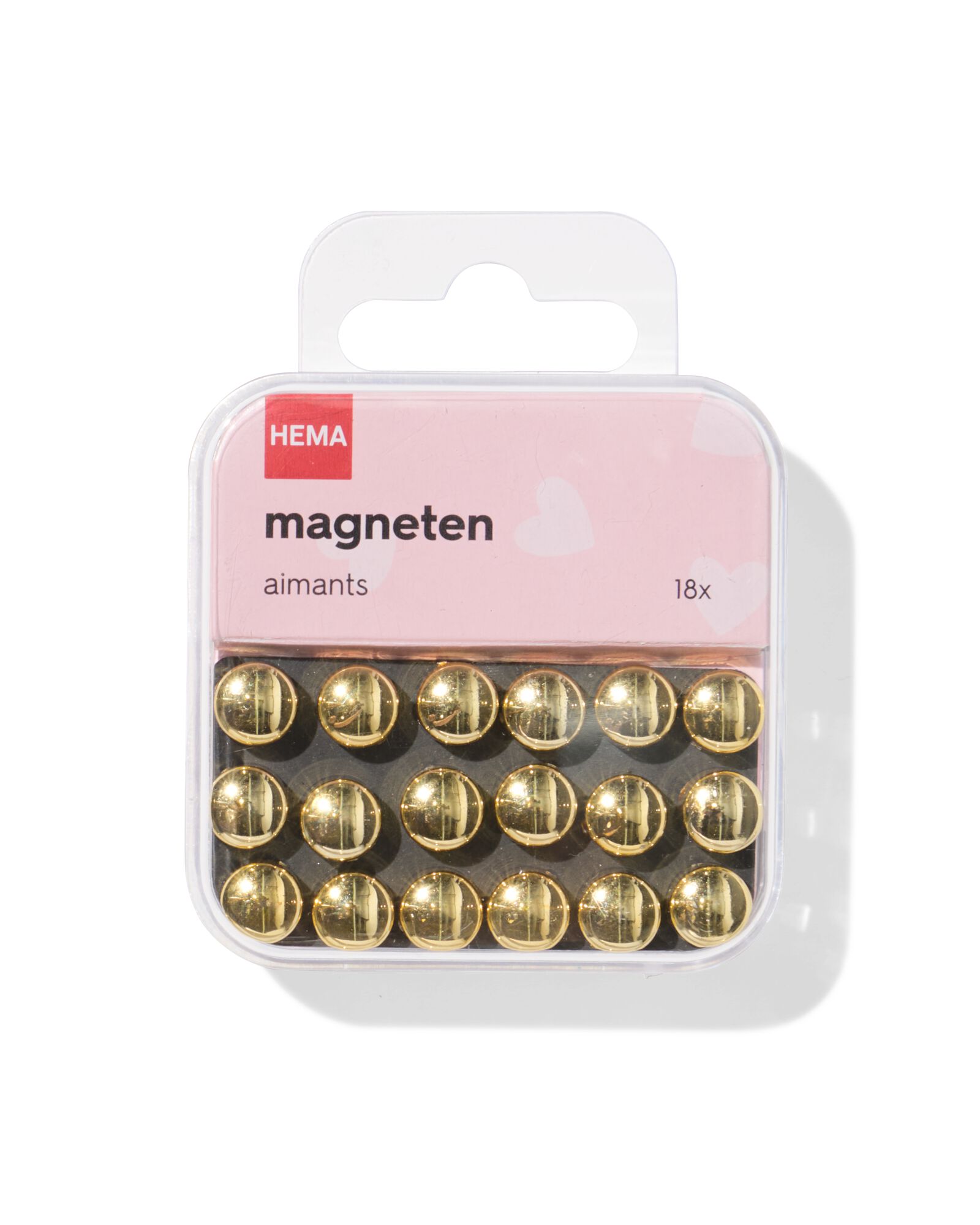 magneten 1cm rond - 18 stuks - 14800373 - HEMA