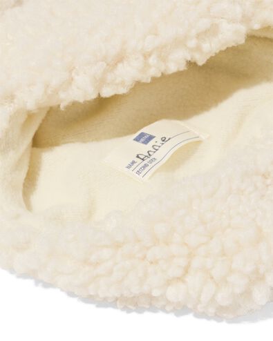 bonnet b&eacute;b&eacute; teddy avec oreilles blanc blanc - 33200285WHITE - HEMA