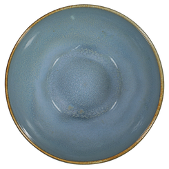 Schale Porto, 14 cm, reaktive Glasur, blau - 9602026 - HEMA