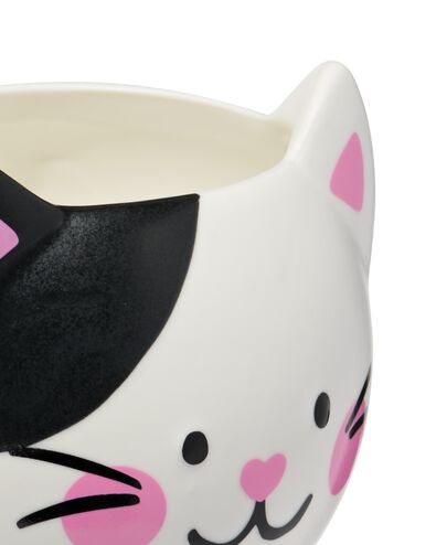pot de fleurs 9,3 x 9,3 x 8,3 cm c&eacute;ramique chat - 61100058 - HEMA