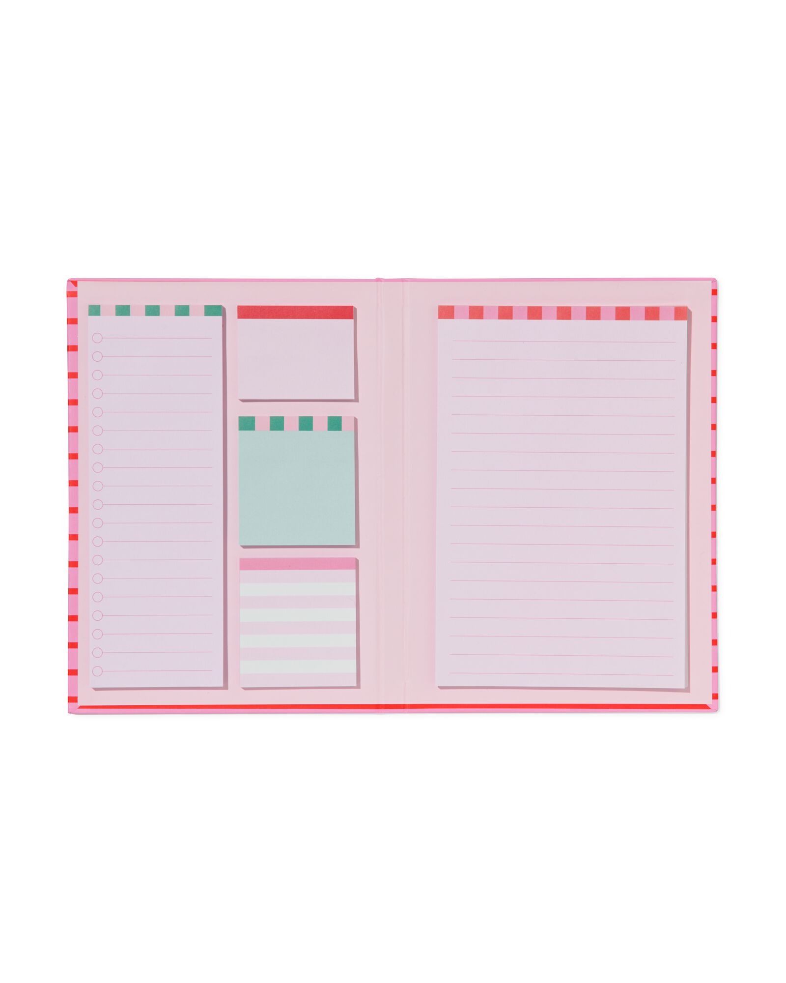 agenda 21x15.5cm rouge-rose - 14100239 - HEMA