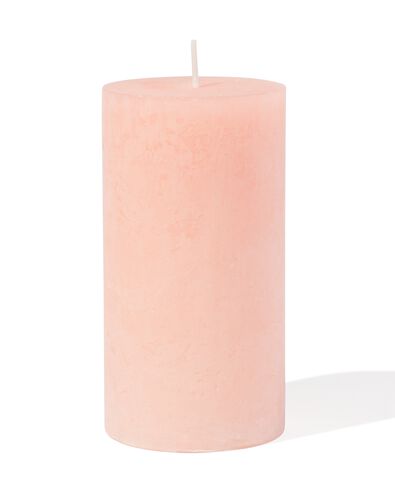 bougie rustique &Oslash; 7 x 13 cm saumon saumon 7 x 13 - 13501950 - HEMA