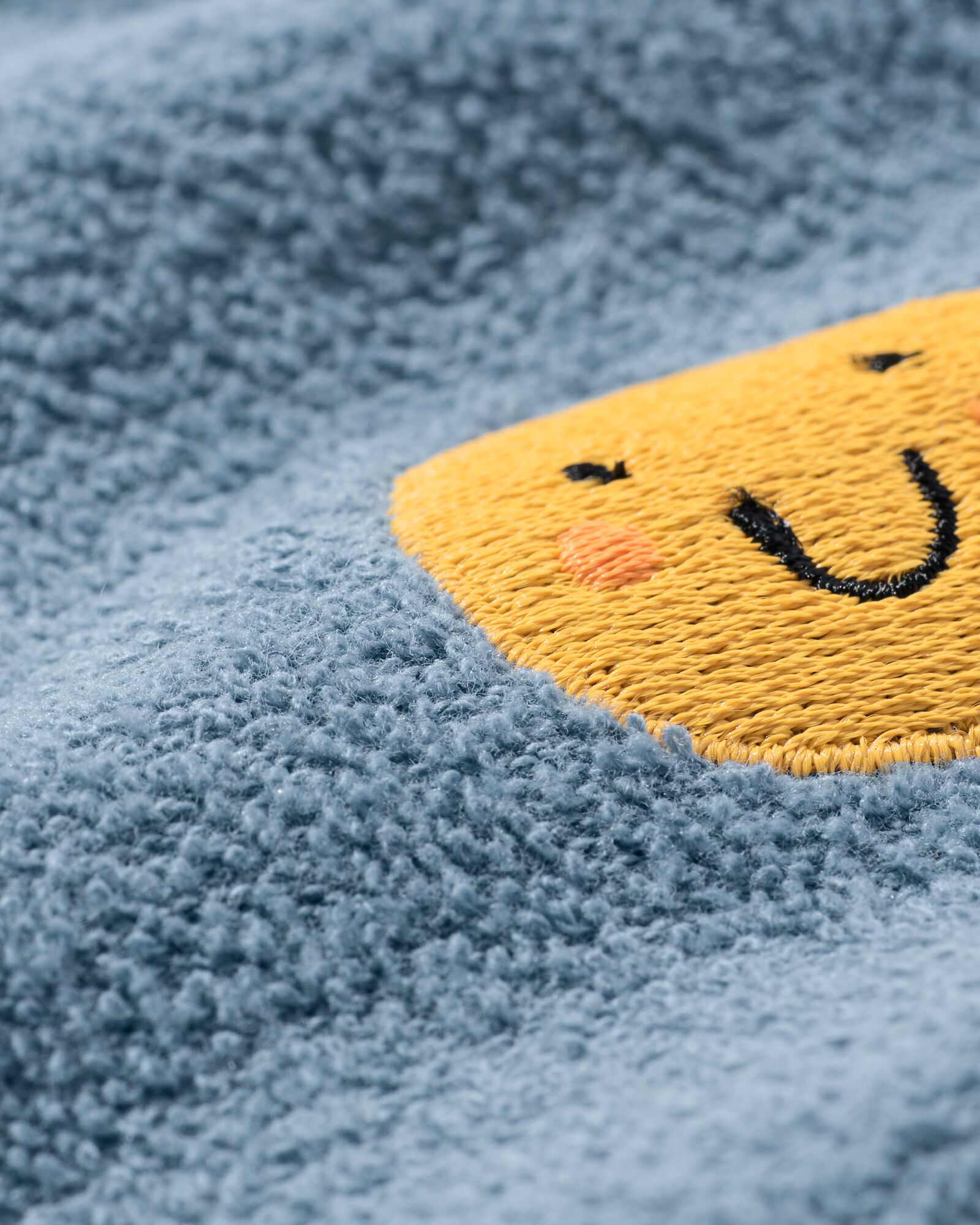 Babypulli Frottee Smiley blau - 33113170BLUE - HEMA
