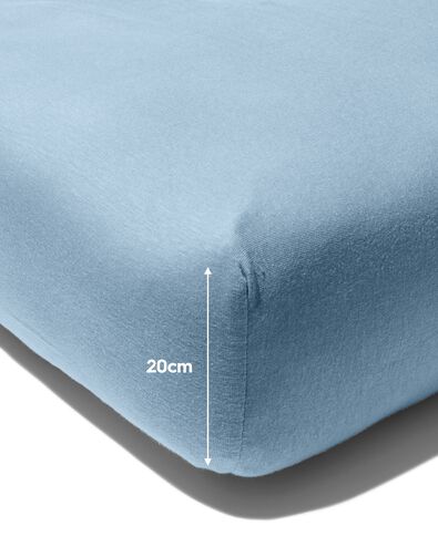 drap-housse 70x150cm jersey bleu - 5180003 - HEMA