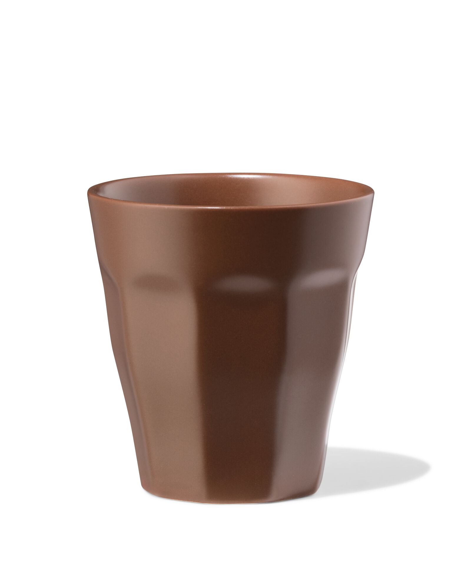 koffiekopje 250ml Mirabeau aardewerk donkerbruin - 80660329 - HEMA