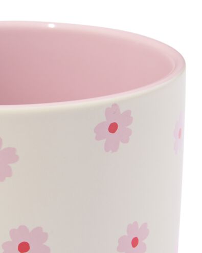 pot de fleurs 13,4x13,4x12,7cm c&eacute;ramique relief - 61104543 - HEMA