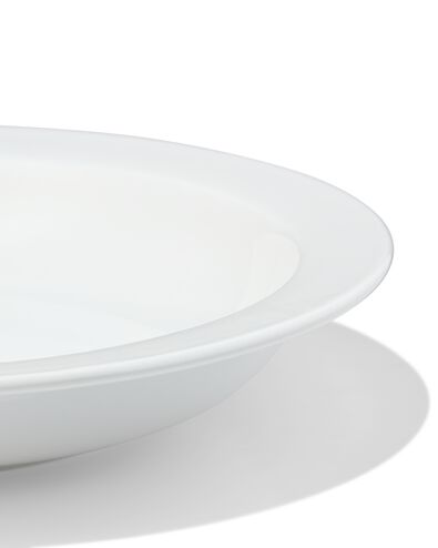 assiette creuse &Oslash;22,5cm usage quotidien porcelaine blanche - 4 pi&egrave;ces - 9650331 - HEMA