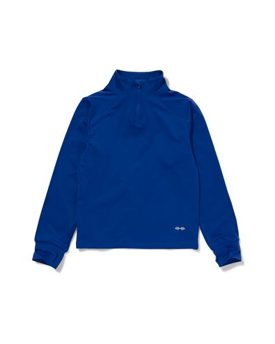 kinder fleece sportshirt felblauw felblauw - 36090324BRIGHTBLUE - HEMA