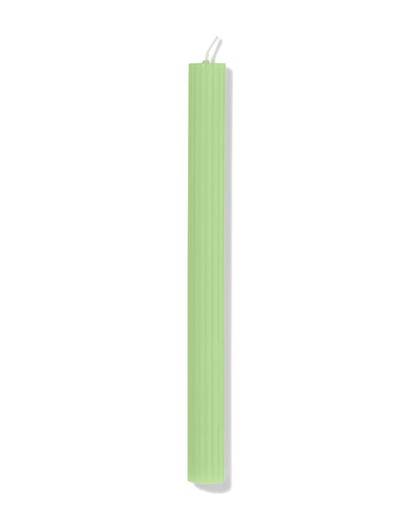 bougie longue ⌀2,2x24cm nervur&eacute;e vert clair - 13504214 - HEMA