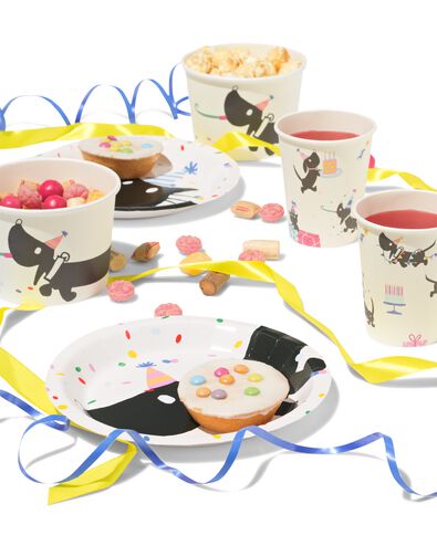 assiettes &agrave; g&acirc;teau Takkie et Siepie ⌀17,5cm papier - 8 pi&egrave;ces - 14250411 - HEMA