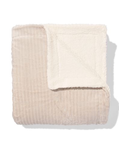plaid 180x200cm sherpa beige - 7325150 - HEMA