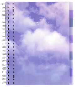 cahier à spirale 10-en-1 A4 ligné nuages - 14183103 - HEMA