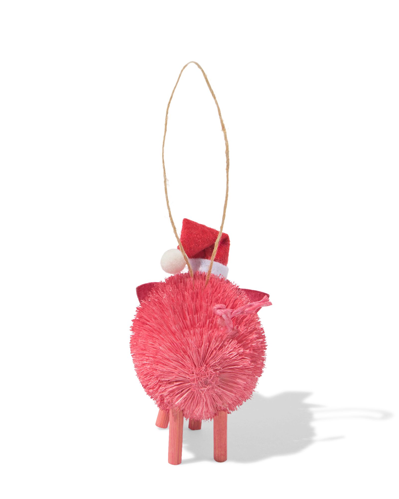 suspension de No&euml;l 7,9cm sisal cochon - 25100248 - HEMA