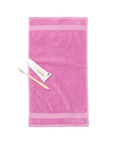 petite serviette 33x50 qualité épaisse violet rose violet pourpre petite serviette - 5250377 - HEMA