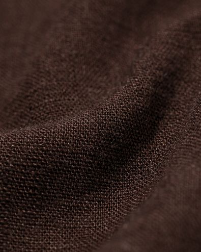 damesjurk Dawn midi regular fit donkerbruin donkerbruin - 36207920DARKBROWN - HEMA