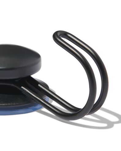 handdoekhaak met zuignap zwart - 80300155 - HEMA