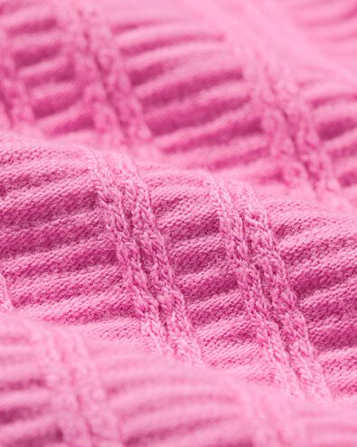 Kinderkleid in A-Linie, gerippt rosa rosa - 30827733PINK - HEMA