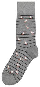 Herren-Socken, Möwen graumeliert graumeliert - 1000024581 - HEMA