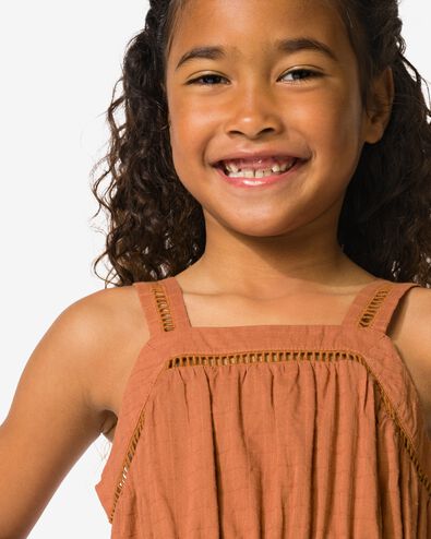 kinderjurk A-lijn bruin bruin - 30844500BROWN - HEMA