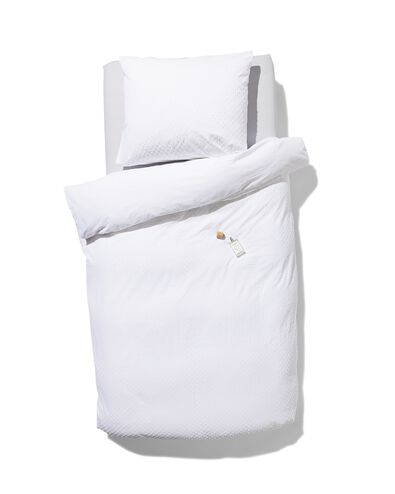 housse de couette en coton doux 140x200/220 structure pois - 5790179 - HEMA