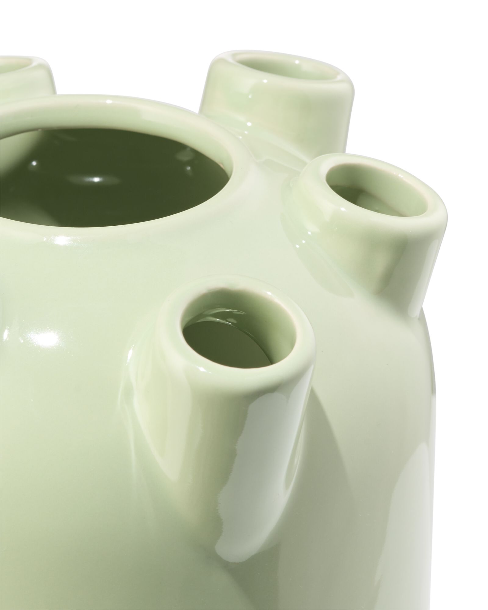 Tulpenvase ⌀ 15 x 21 cm aus Keramik, gro&szlig;, gr&uuml;n - 13326031 - HEMA