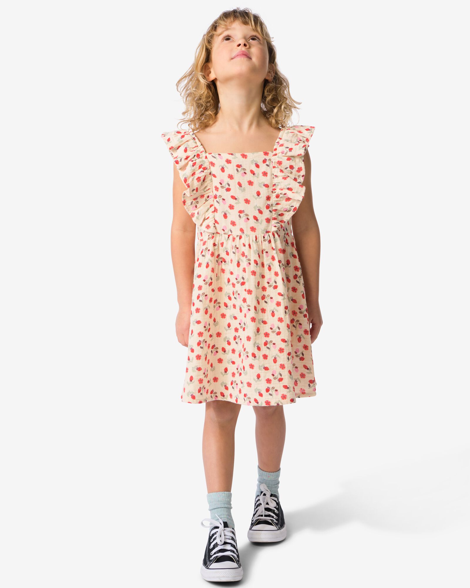 robe enfant trap&egrave;ze &eacute;cru &eacute;cru - 30848503ECRU - HEMA