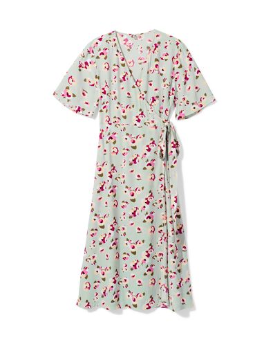 robe femme Delilah coupe trap&egrave;ze fleurs vert clair vert clair - 36202680LIGHTGREEN - HEMA