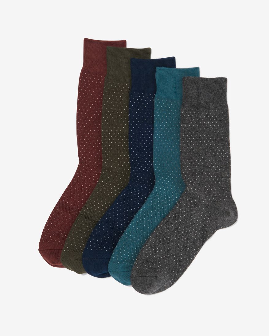 5er-Pack Herren-Socken, mit Baumwolle bunt bunt - 4130720MULTI - HEMA