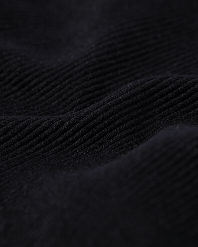 string femme sans coutures côte noir noir - 19640055BLACK - HEMA