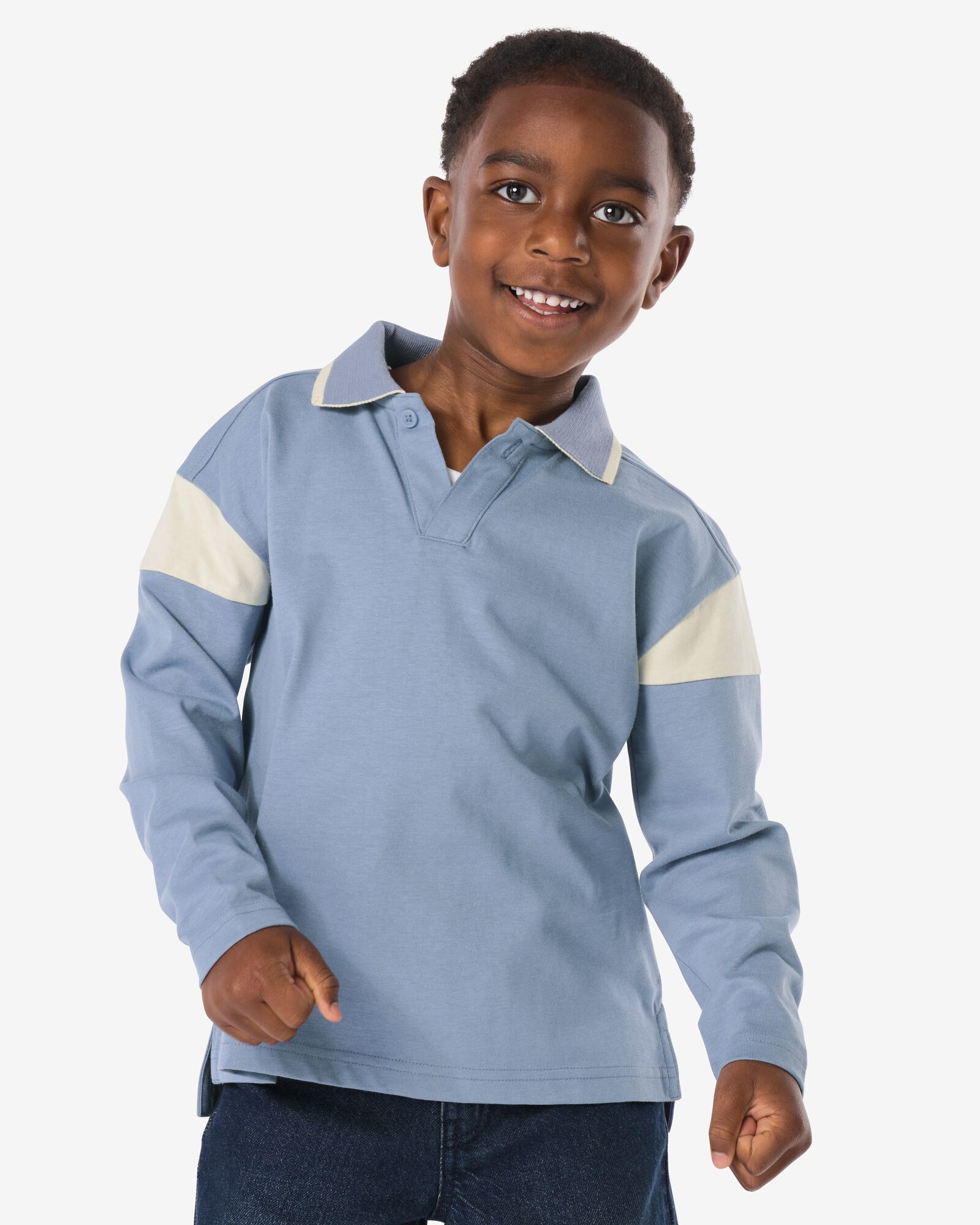 Kinder-Poloshirt blau - 30746214BLUE - HEMA