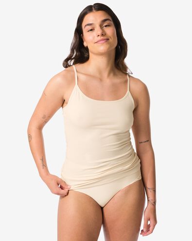 d&eacute;bardeur femme coton &agrave; bretelles spaghetti rose p&acirc;le - 19651191LIGHTPINK - HEMA