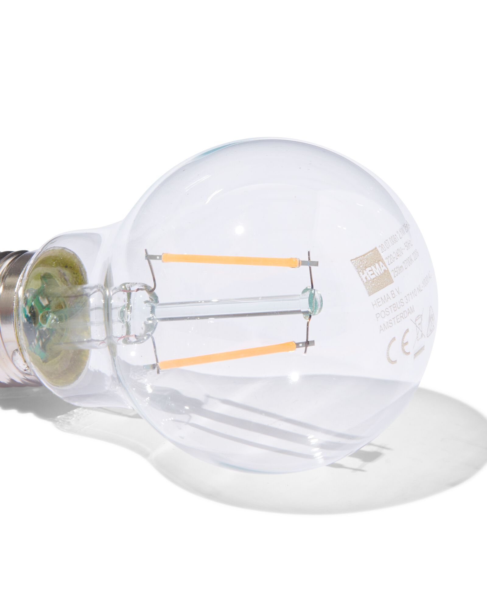 LED-Gl&uuml;hlampe, klar, E27, 1,5 W, 250 lm  - 20000061 - HEMA