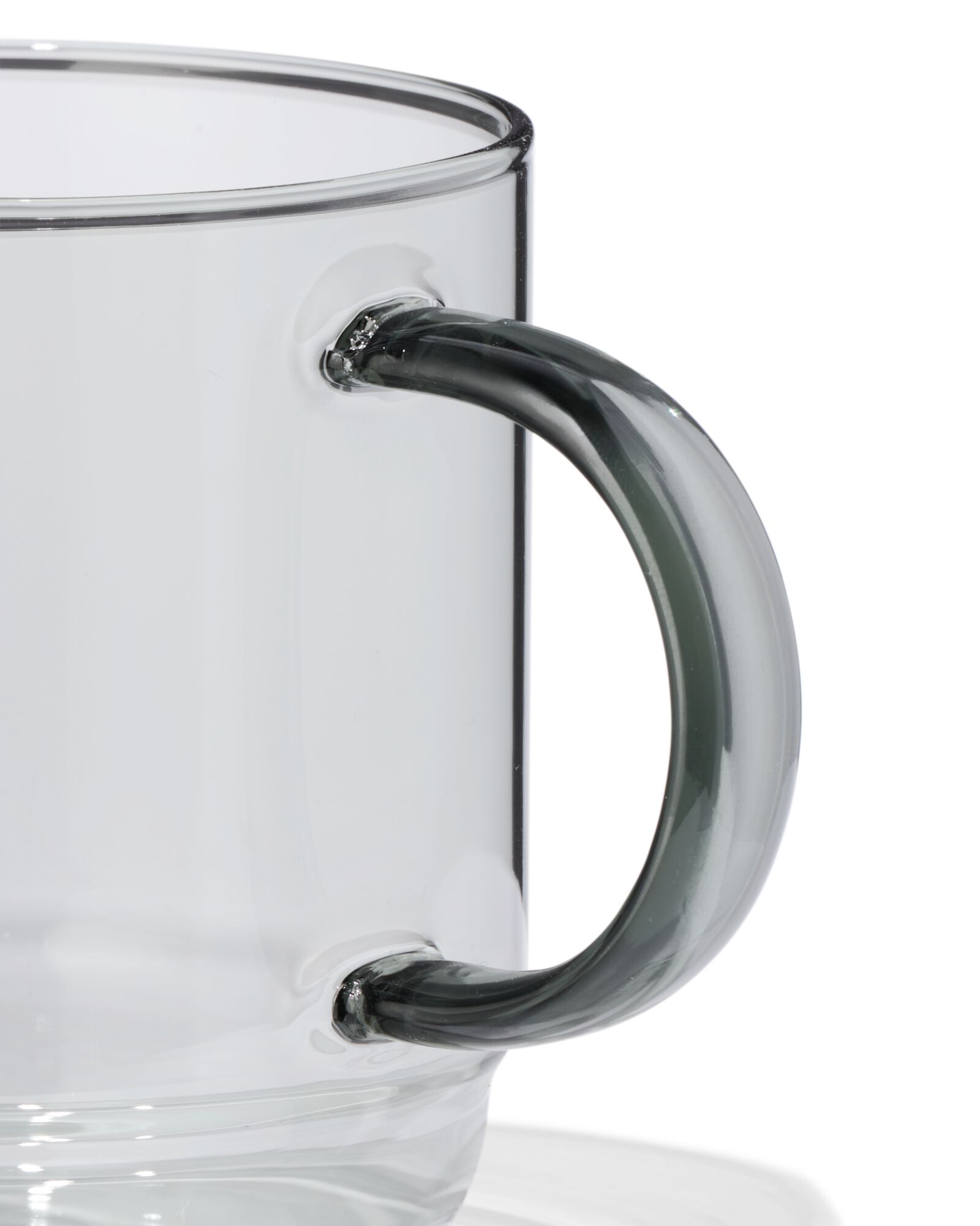 Cappuccinobecher 440 ml, Glas, anthrazit - 80660352 - HEMA