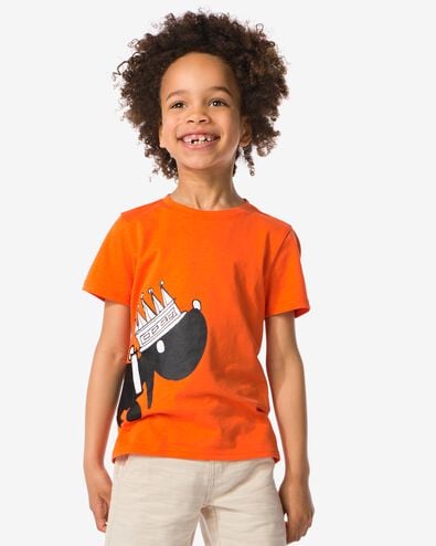 kinder t-shirt Takkie oranje 86/92 - 30784456 - HEMA