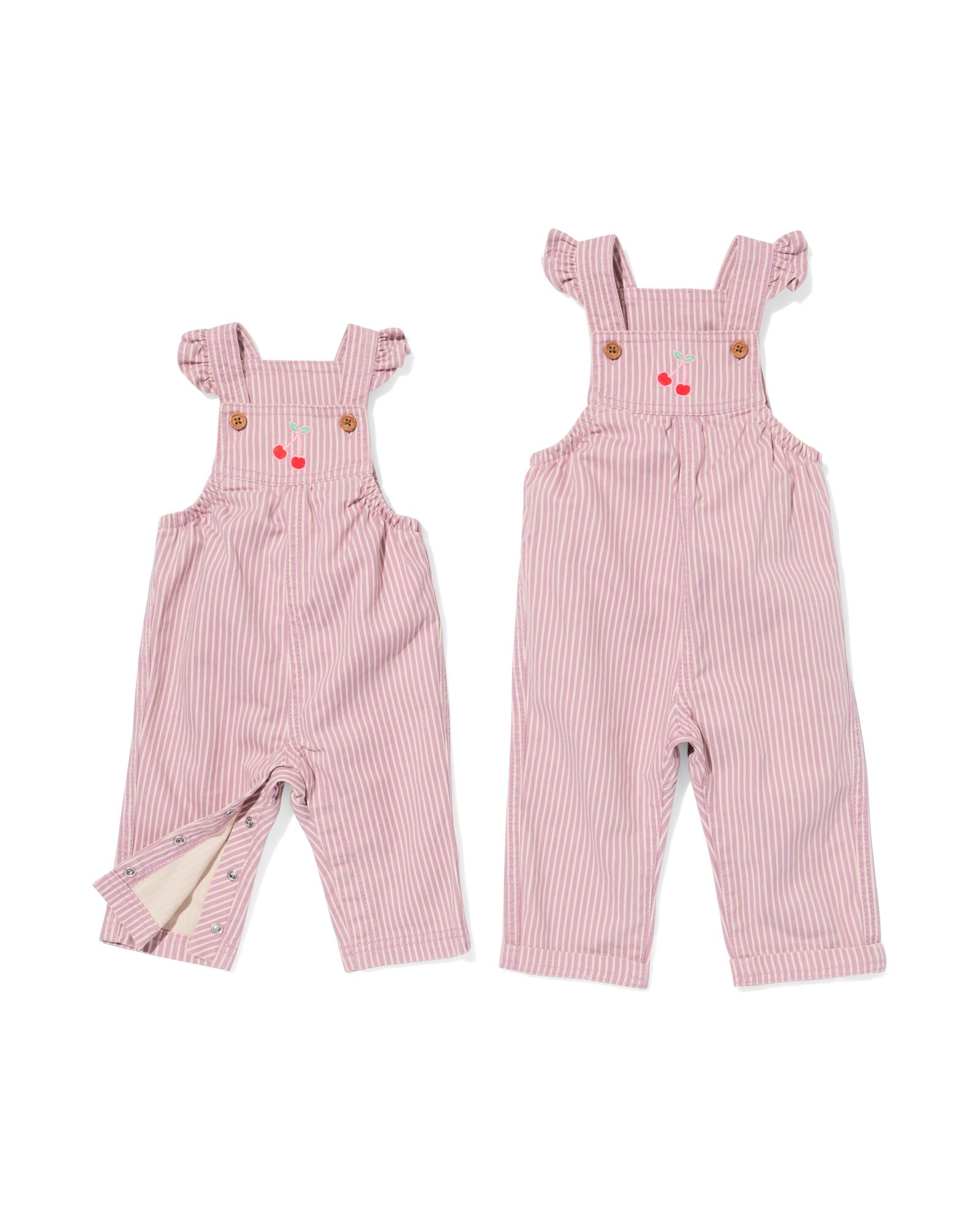 Baby-Jumpsuit Streifen violett - 33071870PURPLE - HEMA