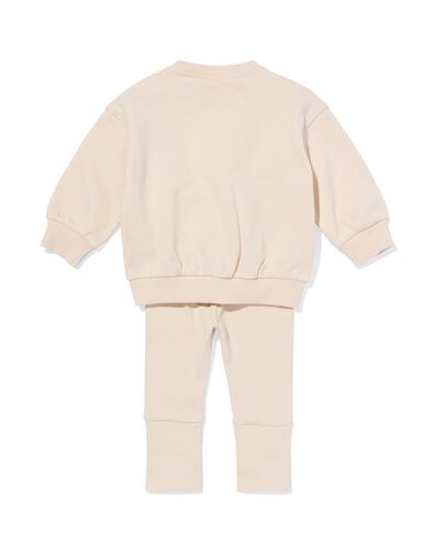 ensemble v&ecirc;tement b&eacute;b&eacute; tissu sweat fleurs &eacute;cru &eacute;cru - 33075870ECRU - HEMA