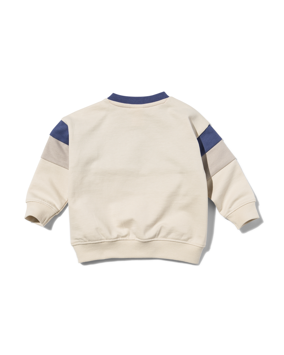 Baby-Set, Sweathose mit Sweatshirt, Colorblocking blau blau - 1000029763 - HEMA
