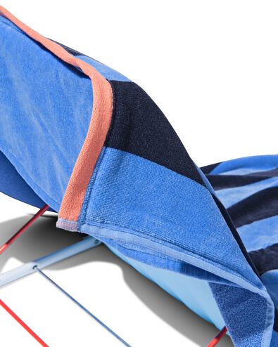 Strandtuch 90 &times; 180 cm Velours gestreift - 5200184 - HEMA