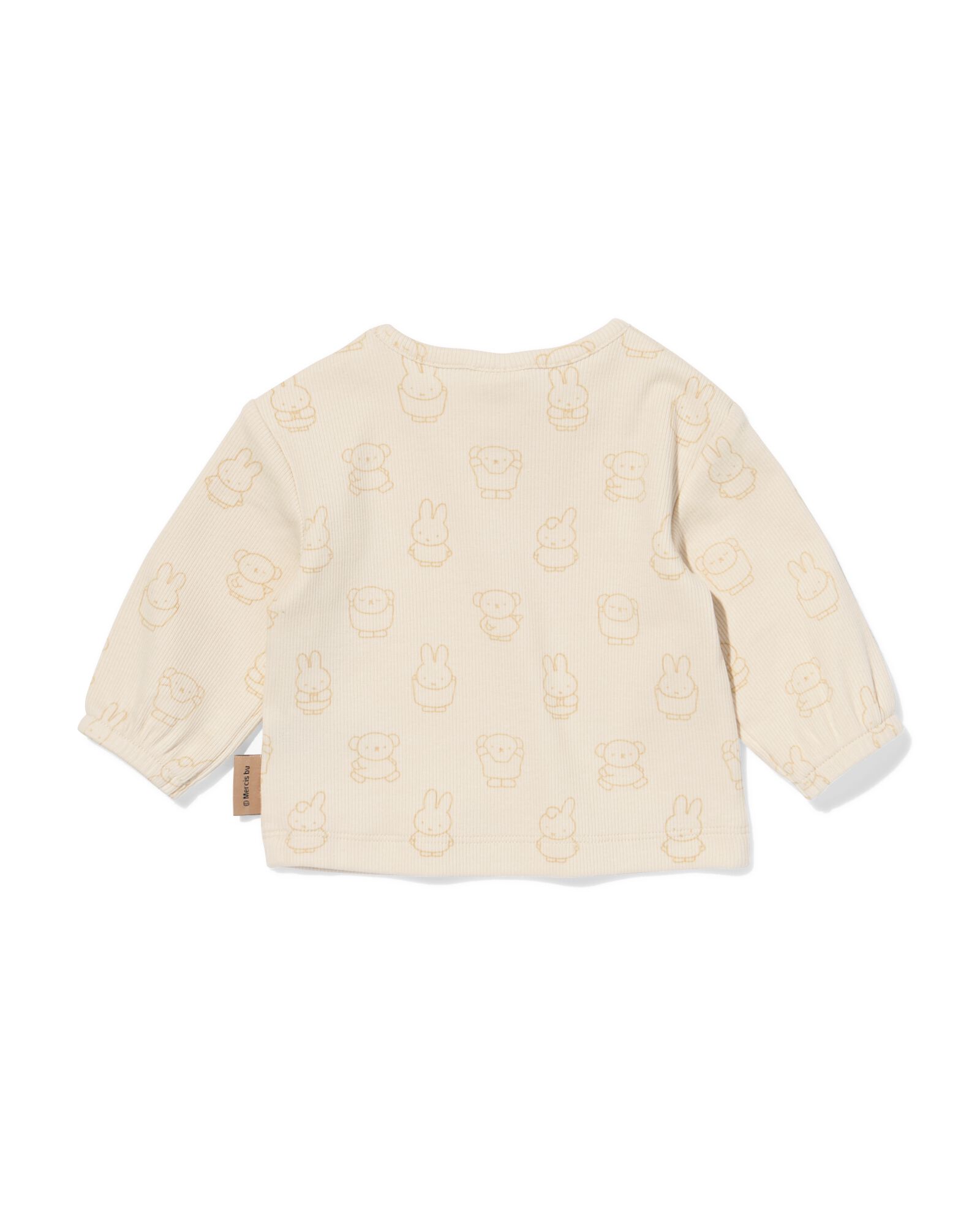 nijntje newborn T-shirt rib &eacute;cru &eacute;cru - 33440720ECRU - HEMA