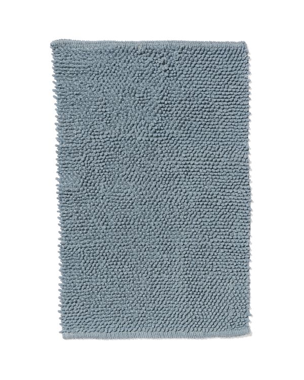 tapis de bain 50x80 chenille bleu glacier - 5270018 - HEMA
