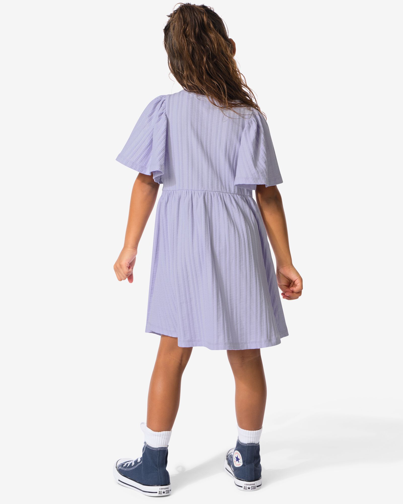 Kinderkleid gerippt violett - 30812903PURPLE - HEMA