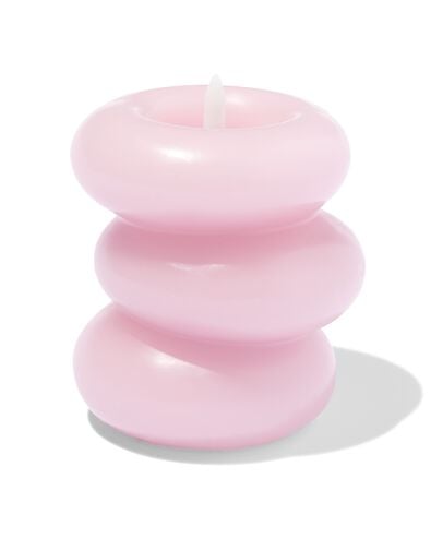 bougie &agrave; forme led ⌀10x13cm rose clair - 13550168 - HEMA