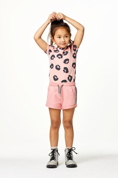 kinder t-shirt animal roze - 1000022935 - HEMA