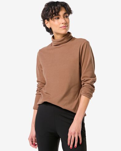 Damenpullover Emilia, Fleece taupe taupe - 36205920TAUPE - HEMA