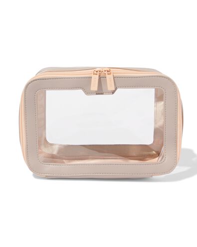toilettas 24x15x8cm transparant - 11890689 - HEMA