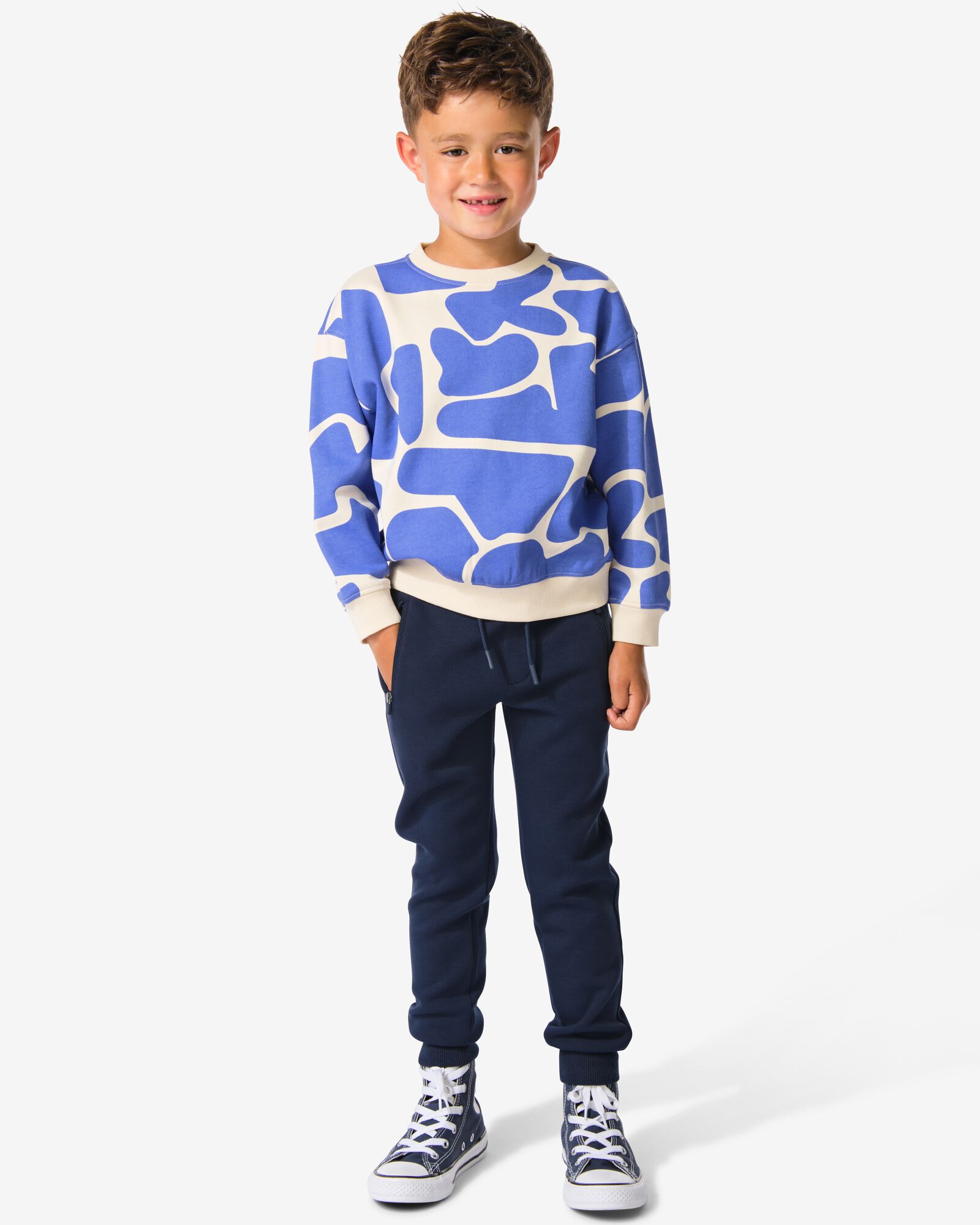 kinder sweatbroek  donkerblauw - 30704001DARKBLUE - HEMA