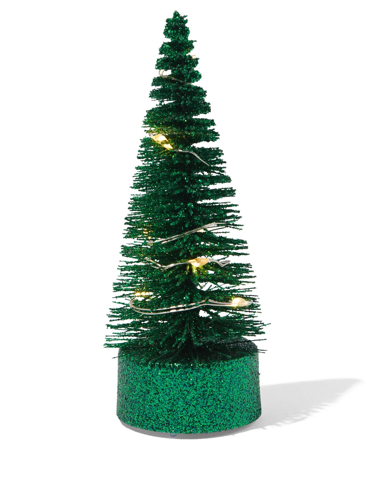 sapin de Noël avec guirlande lumineuse LED Ø4x10.5 vert - HEMA
