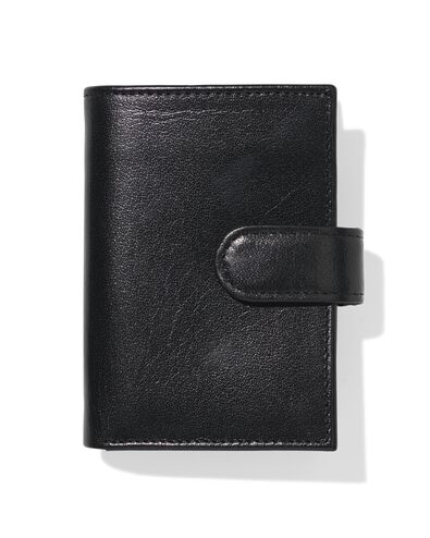Kartenhalter aus Leder, schwarz - 18150057 - HEMA