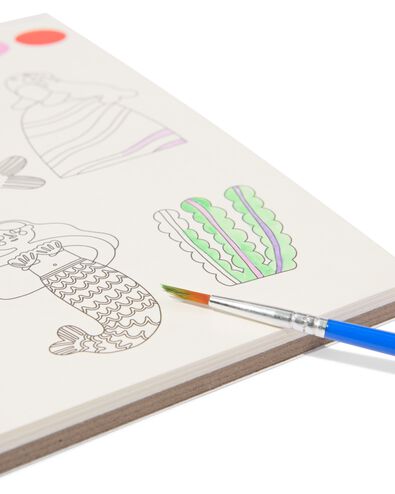 livre d'aquarelles avec pinceau - 15900274 - HEMA