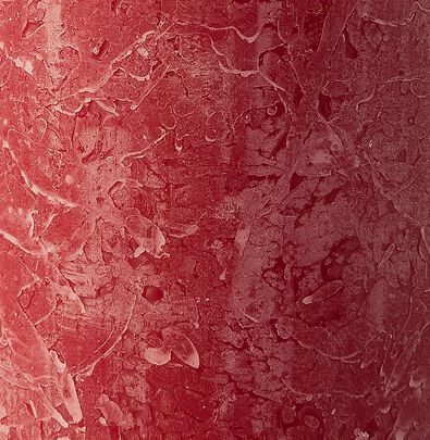 bougie rustique - 13x7 cm - rouge foncé rouge foncé 7 x 13 - 13503262 - HEMA